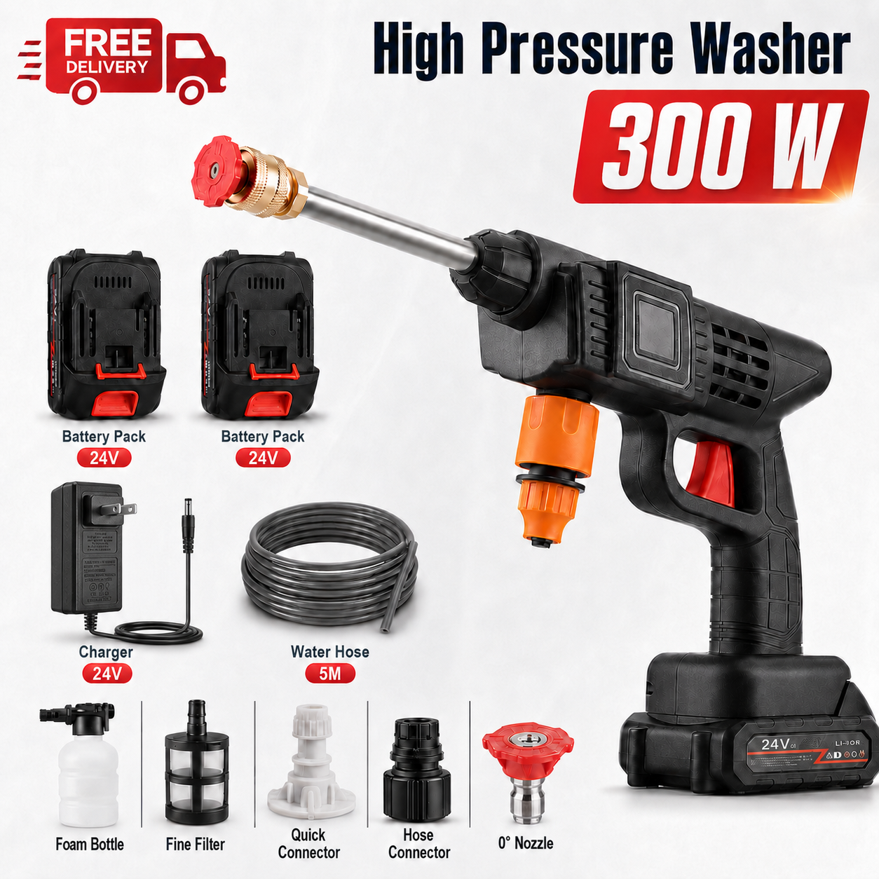 Portable Cordless Pressure Washer